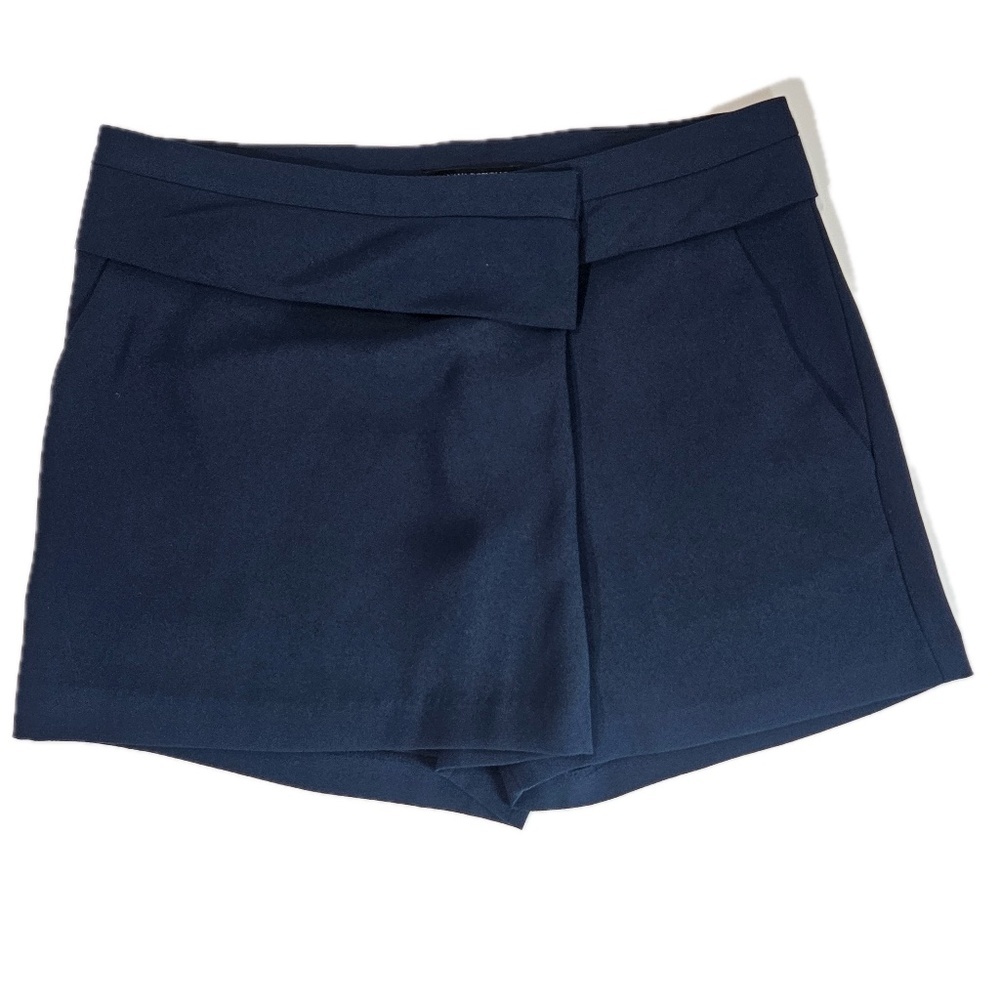 Banana Republic Womens Culottes Crossover‎ Shorts Blue Polyester Pockets Size 6